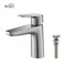 Kibi Harmony Single Handle Bathroom Vanity Sink Faucet with Pop Up Drain C-KBF1011BN-KPW100BN - alternate 1